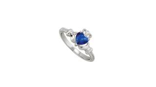 Sapphire Claddagh Ring
