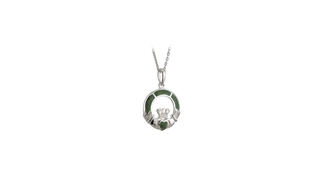 Connemara Marble Claddagh Pendant