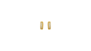 9ct Gold Pavé Sparkle Huggie Earrings