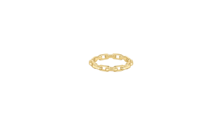 Gold Paper Clip Link Ring