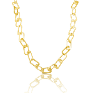 Gold Plated Rectangle Link Chain