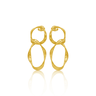 Sculpted Double Loop Earrings