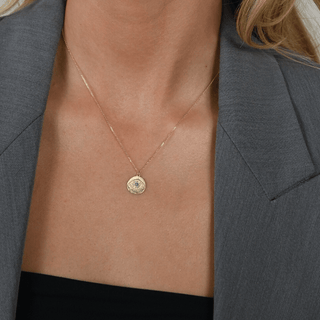 9ct Gold Evil Eye Necklace