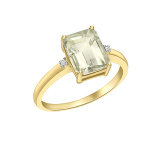 Green Amethyst Ring