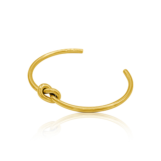 Gold Knot Open Cuff Bracelet