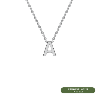 Silver Petite Initial Necklace