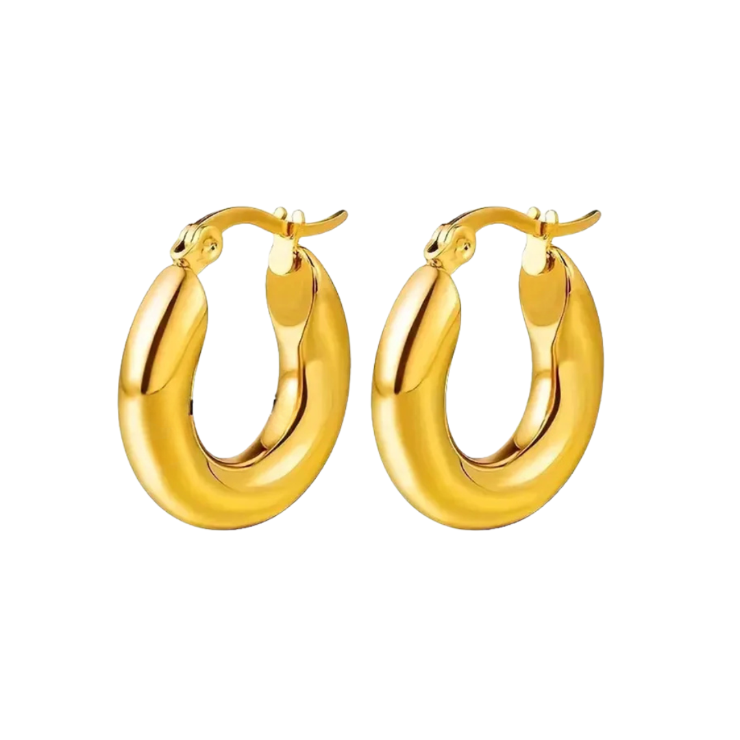 Ór | Simple Gold Hoops