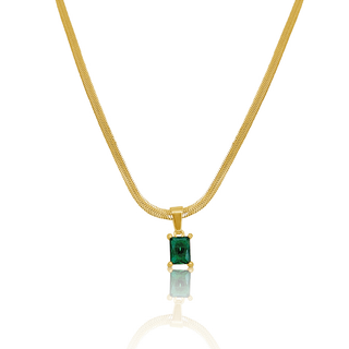 Emerald Prism Necklace