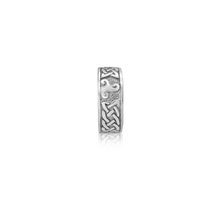 Sterling Silver Celtic Band with Triskele