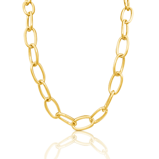 Gold Plated Circle Link Chain