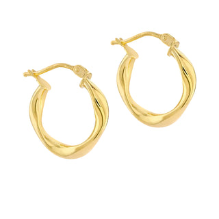 Twisted Square Hoop Earrings
