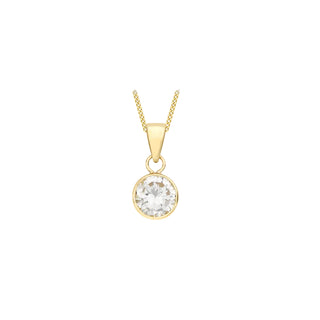 Gold Round Pendant