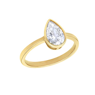 Teardrop Lab Created Diamond Ring