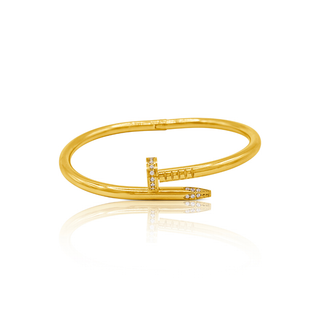 Cubic Zirconia Nail Bangle