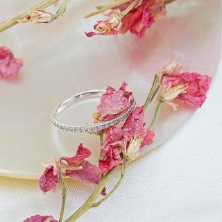 Silver White CZ Eternity Ring