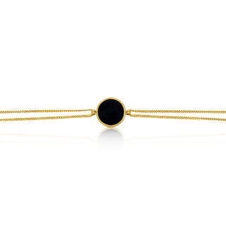 Double Chain Noir Bracelet