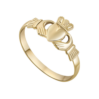 Gold Mini Claddagh Ring