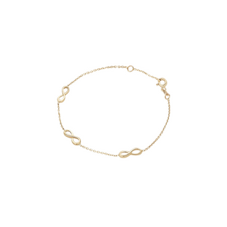 9ct Gold Infinity Bracelet