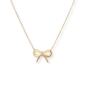 9ct Gold Bow Adjustable Necklace