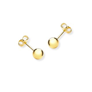 9ct Gold Polished Ball Stud Earrings