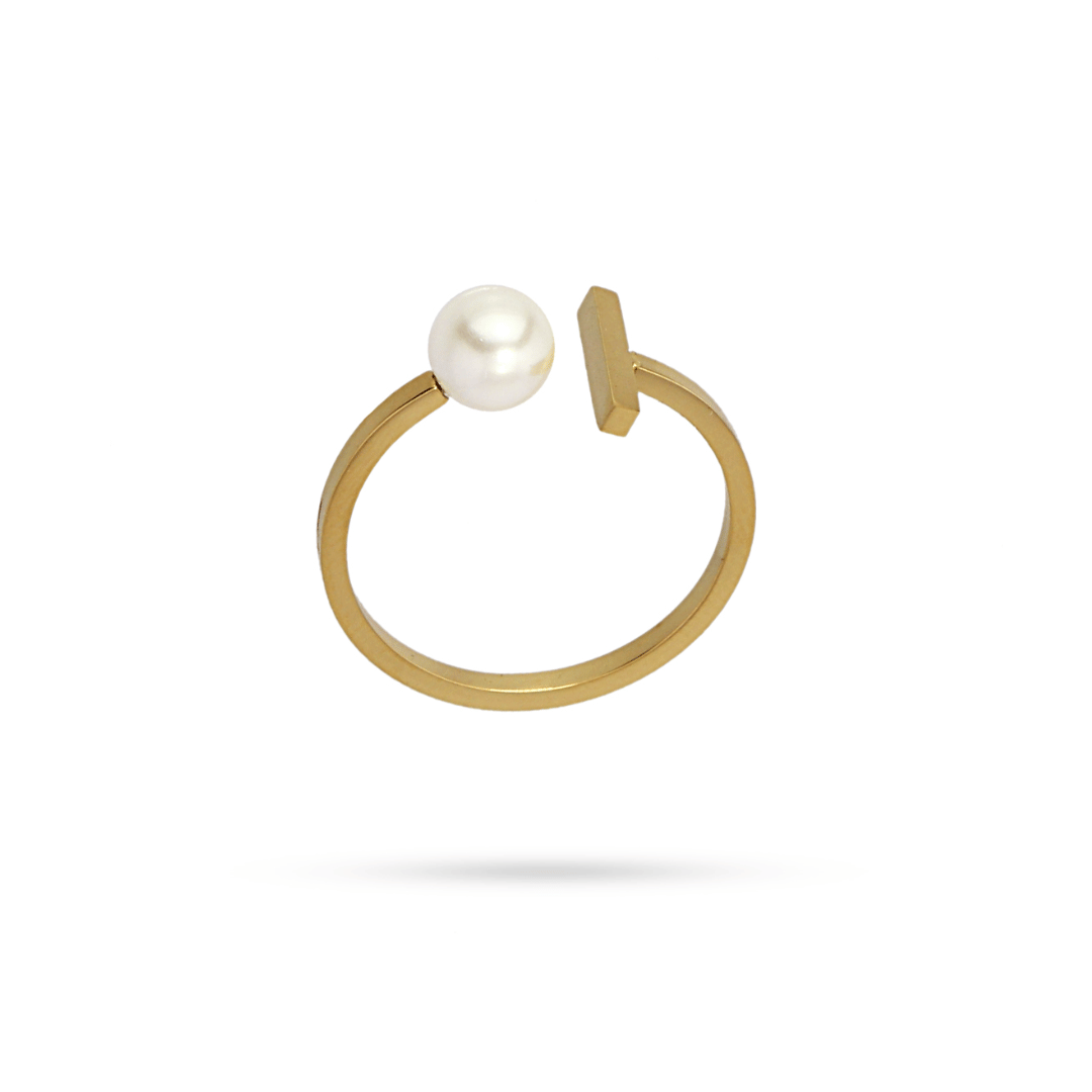 Adjustable Pearl Ring