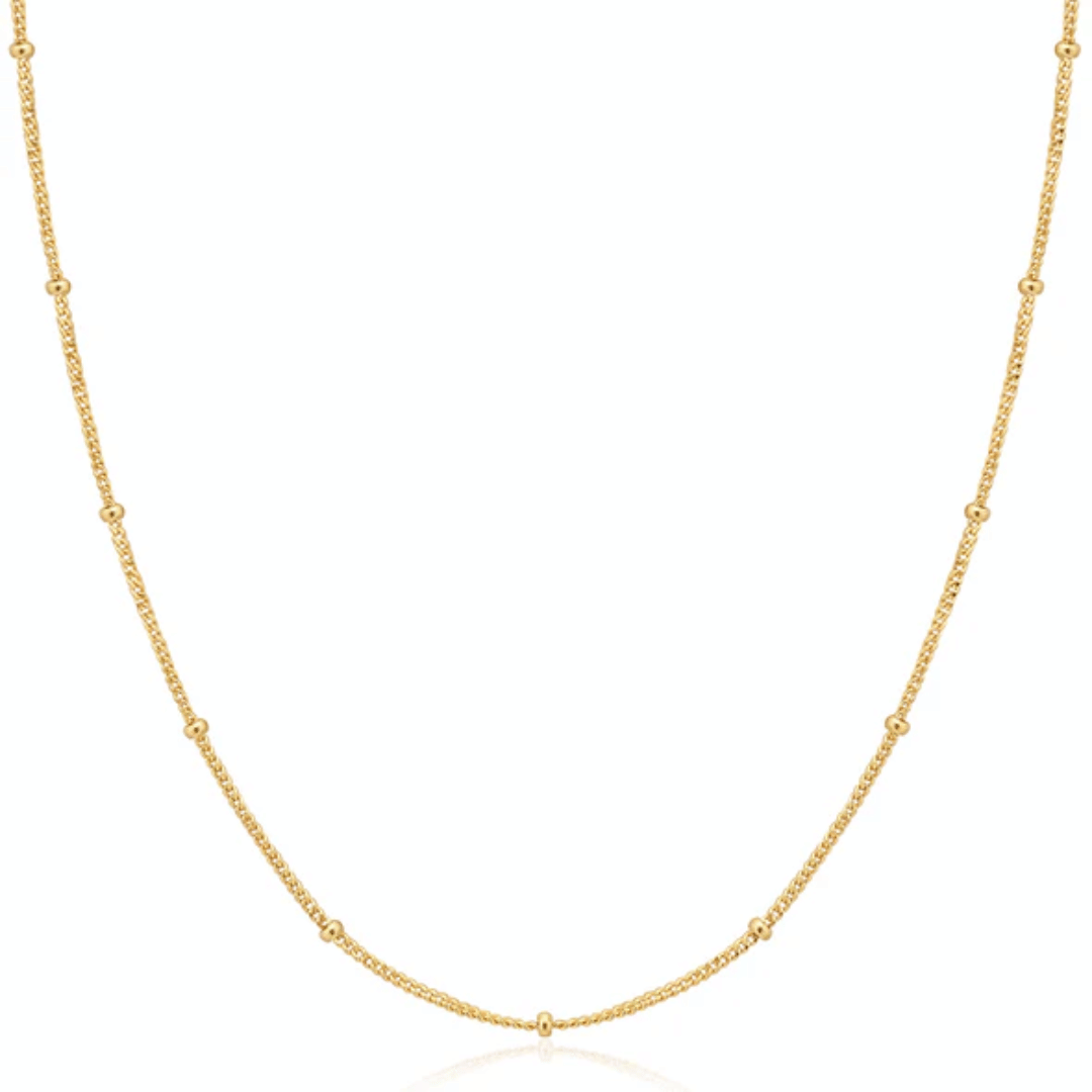 Gold Orb Chain Necklace