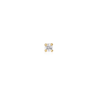 Gold Sparkle Barbell Single Earring