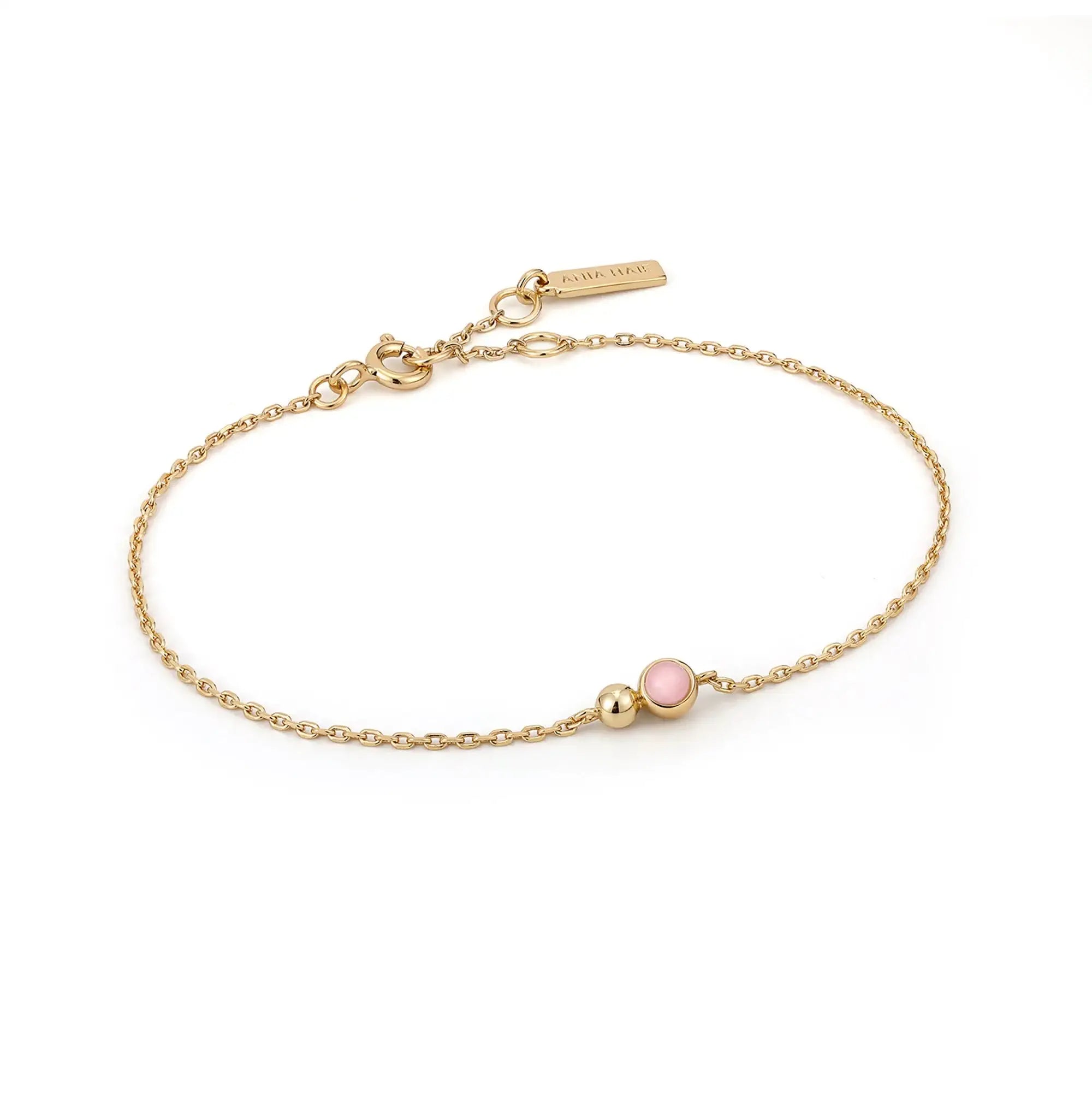 Orb Rose Quartz Chain Bracelet