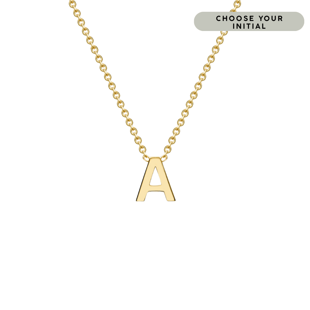 9ct Gold Petite Initial Necklace