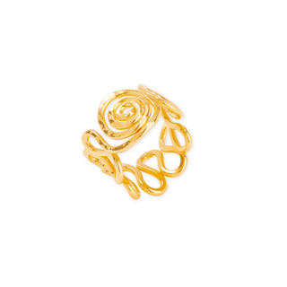 Sculpted Spiral Ring