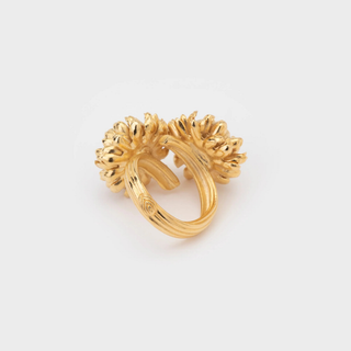 Emerald Thistle Duo Ring