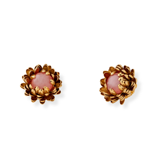 Rosette Thistle Quartz Studs