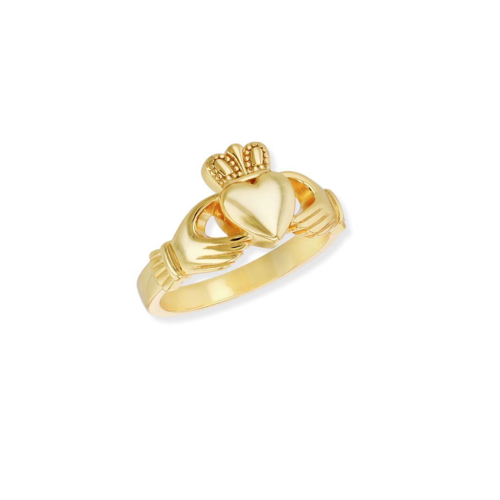 Classic Gold Plated Claddagh Ring – Ór Jewellery