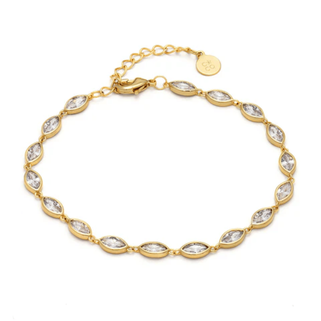 Crystals & Co | Marquise Diamond Link Bracelet