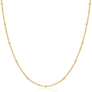 Gold Orb Chain Necklace