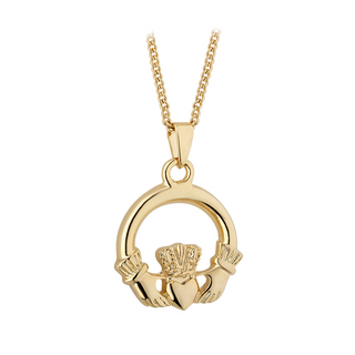 Gold Plated Claddagh Necklace
