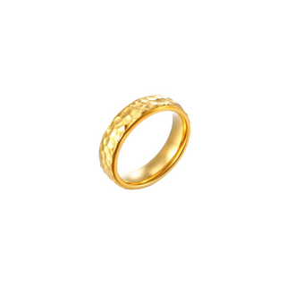  Hammered Strip Ring