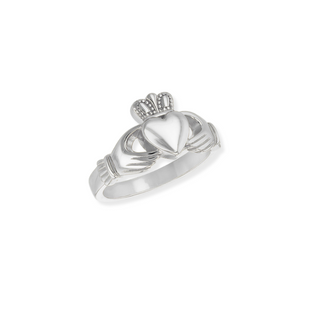 Classic Ladies Silver Claddagh Ring