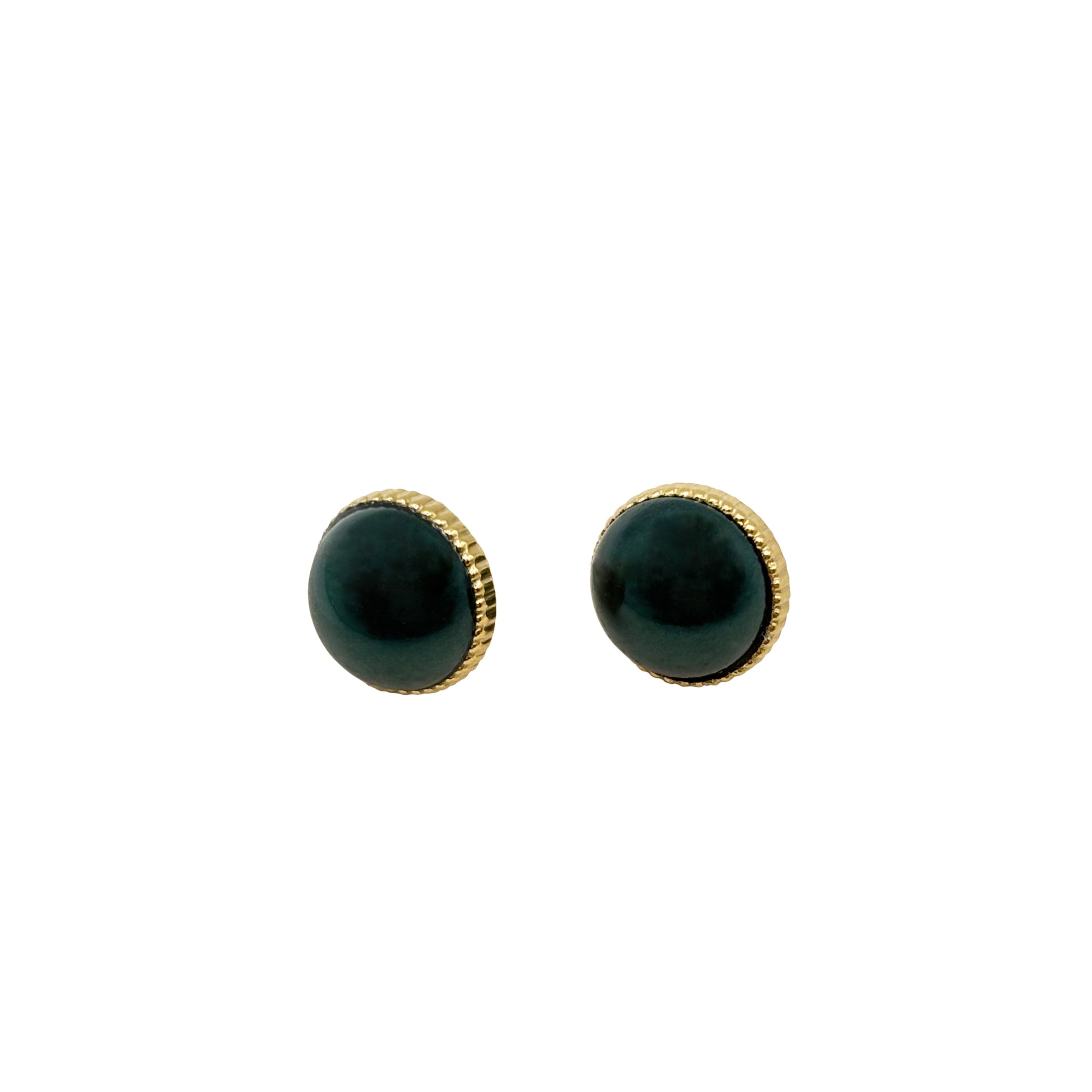 Ór | Glimmer Green Pearl Studs