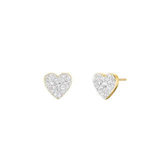 Pavé Heart Studs