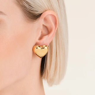 Puffy Heart Studs