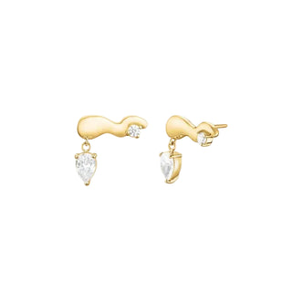 Crystal Wave Studs