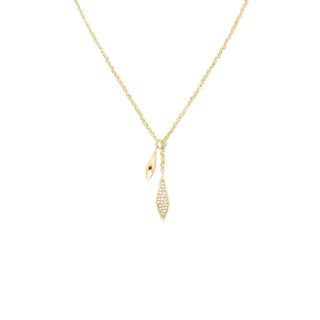 Pave Lariat Necklace