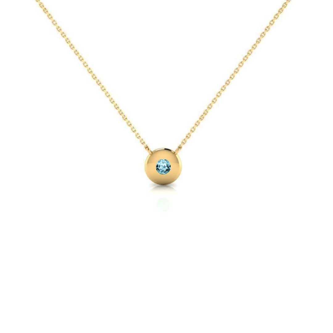 9ct Gold Birthstone Necklace