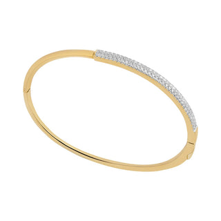 Gold Plated Half Bangle