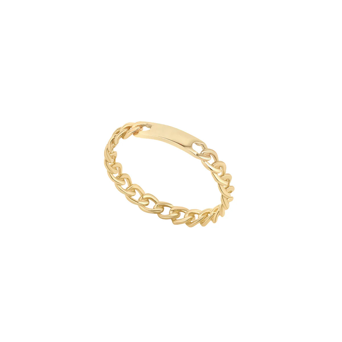 9ct Gold Curb Link Band