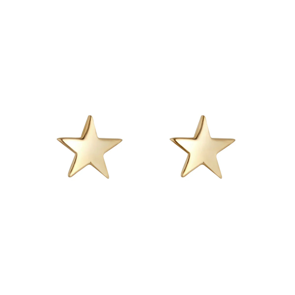 Gold Star Stud Earrings