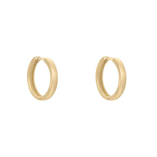 9ct Gold 3mm Chunky Huggie Earrings
