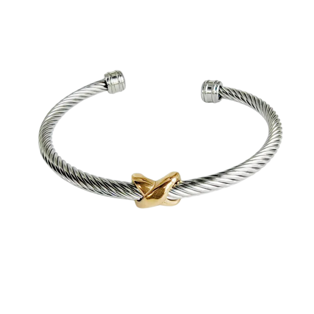 Ór | Two Tone Kiss Bangle