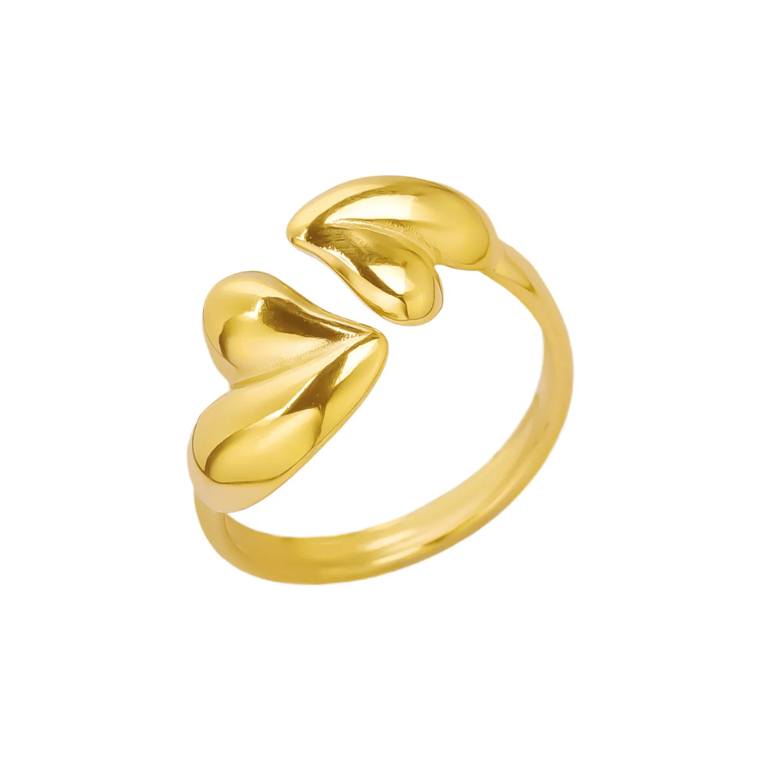 Ór | Adjustable Gold Heart Ring